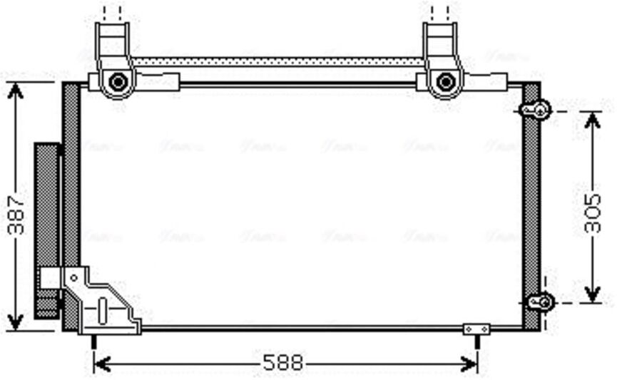 Kondensator, Klimaanlage AVA COOLING HDA5186D