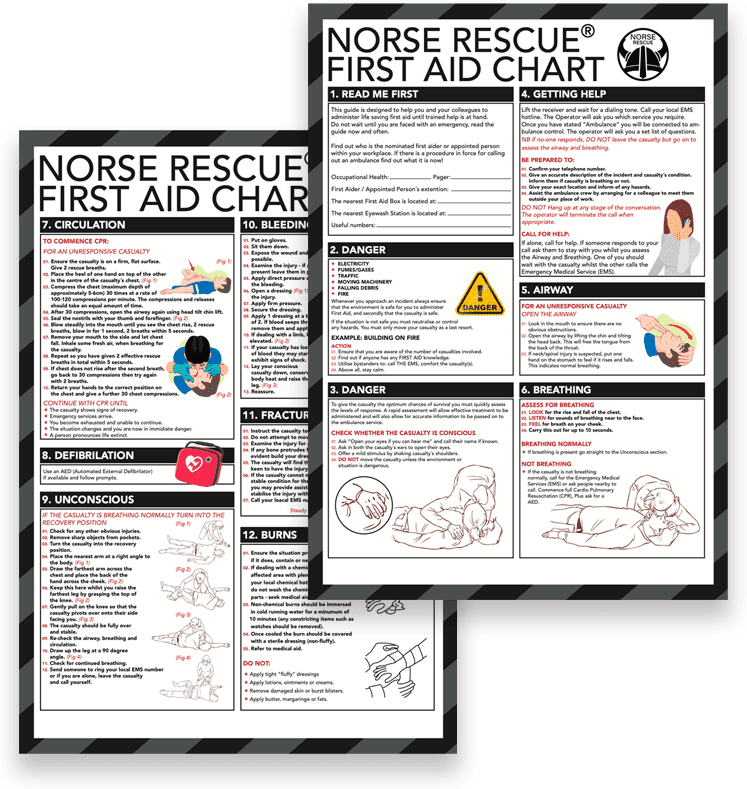 Norse Rescue First Aid Chart