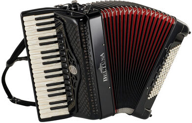 Beltuna Studio IV 96 P Luxe Black Schwarz mit rotem Balg