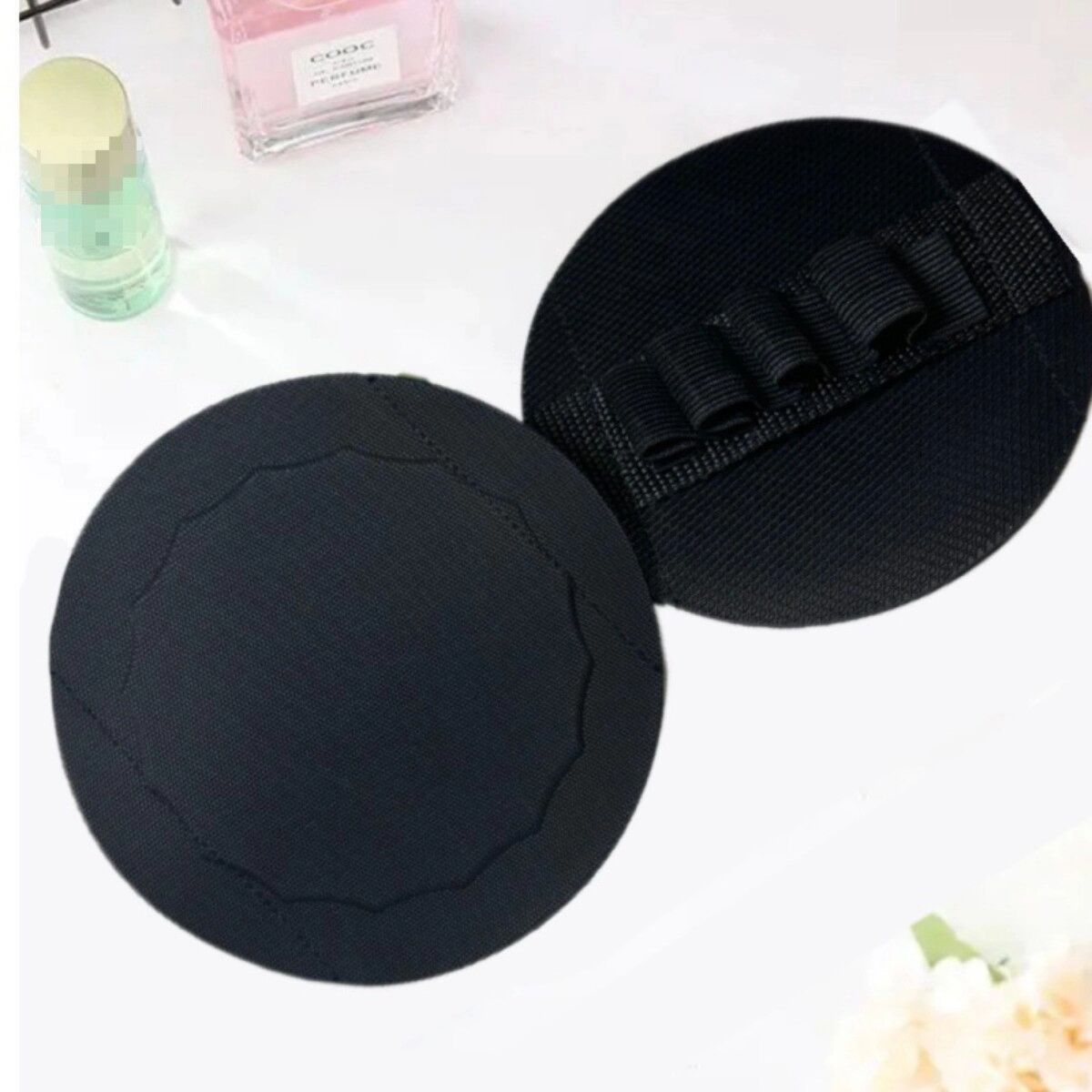 INF Gant de bain exfoliant, éponge corporelle ronde pour la douche (paquet de 2)