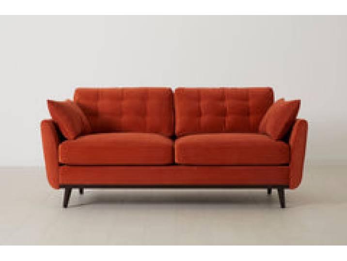 Zweisitzer-Sofa Model 10, Paprikarot