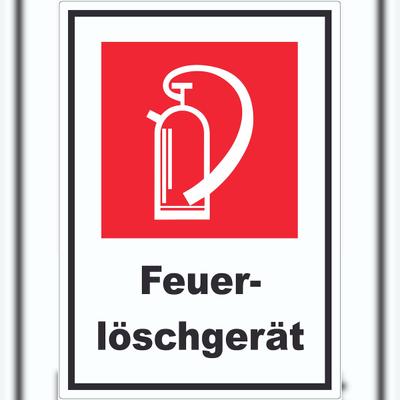 HB-Druck Feuerlöschgerät Aufkleber A8 (52x74mm)