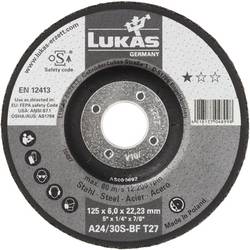 LUKAS-ERZETT AS000108V9802 T27 180x6,0x22,23 Schruppscheibe Durchmesser 180 mm Bohrungs-Ø 22.23 mm Edelstahl, Stahlwerkstoff, rostfreier Stahl, Gussstahl,