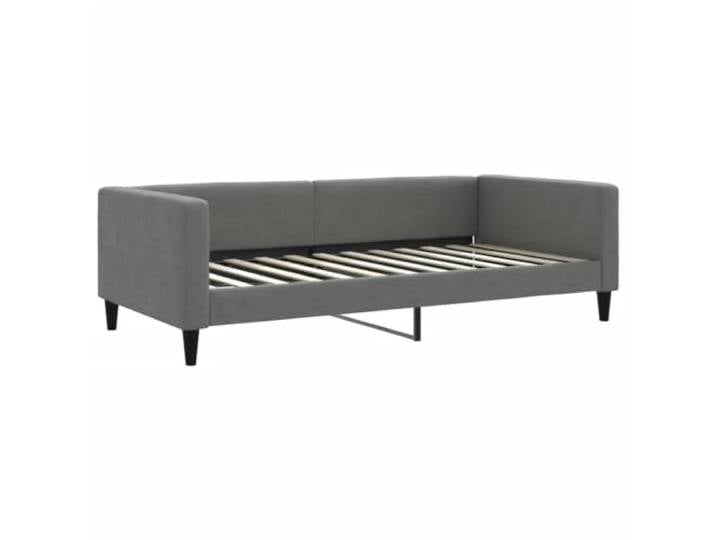 KTHLBRH Schlafsofa mit Matratze, Dunkelgrau, 100 x 200 cm Struktur aus Holz und Metall, Polyestergewebe, 2-in-1 für Wohnzimmer