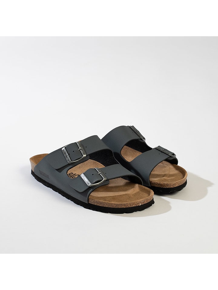 BACKSUN Pantoletten in Grau - 40