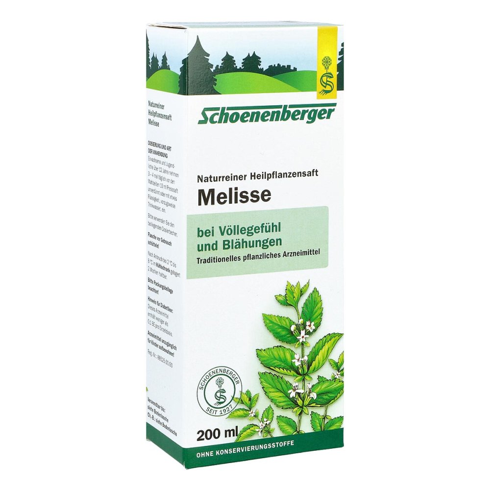 SALUS Pharma GmbH Schoenenberger Naturreiner Heilpflanzensaft Melisse 00692222