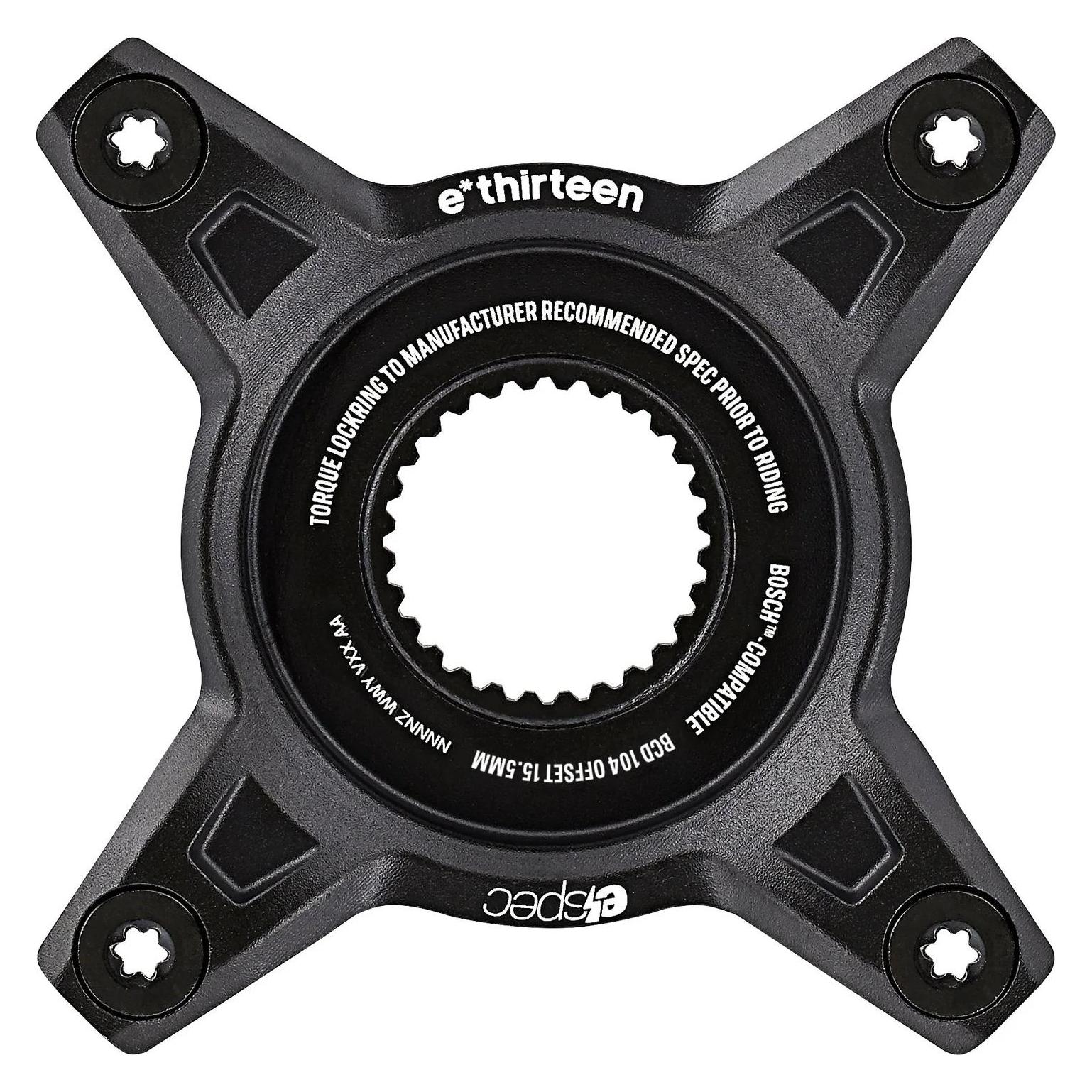 e*13 Helix e*spec Direct Mount Adapter, 104 BCD, 55mm Kettenlinie, Bosch Gen4, black (CR5EPA-103)