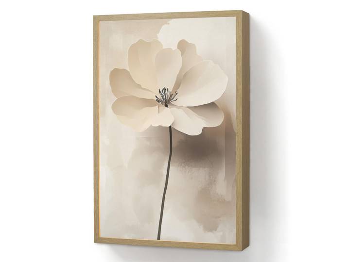 OnlyWow Wandleuchte MIT Akku Blume - Beige - Farbe - Schatten 40x60 cm, Rechteckig, LED integrated, 40x60x8 cm, Lampen & Leuchten, Innenbeleuchtung, Wandleuchten