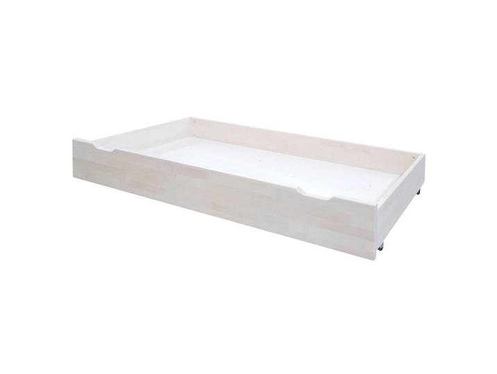 Carryhome Bettkasten, Weiß, Holz, Buche, massiv, 152x16x63 cm, Schlafzimmer, Betten, Bettkasten