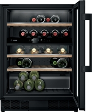 Bosch KUW21AHG0 Weinkühlschrank mit Glastür 82 cm hoch - 60 cm LED Beleuchtung