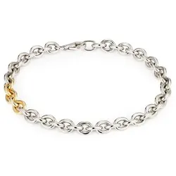 PLATINITY Anker-Armband Länge ca. 19cm mind. 10,5g Platin 950/Gold 750