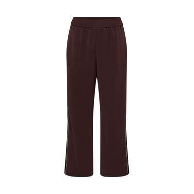 Stoffhose KAFFE CURVE "KAFFE Curve Casual Hose KCgally", Damen, Gr. 44, Normalgrößen, braun (fudge), Hosen Stoffhose
