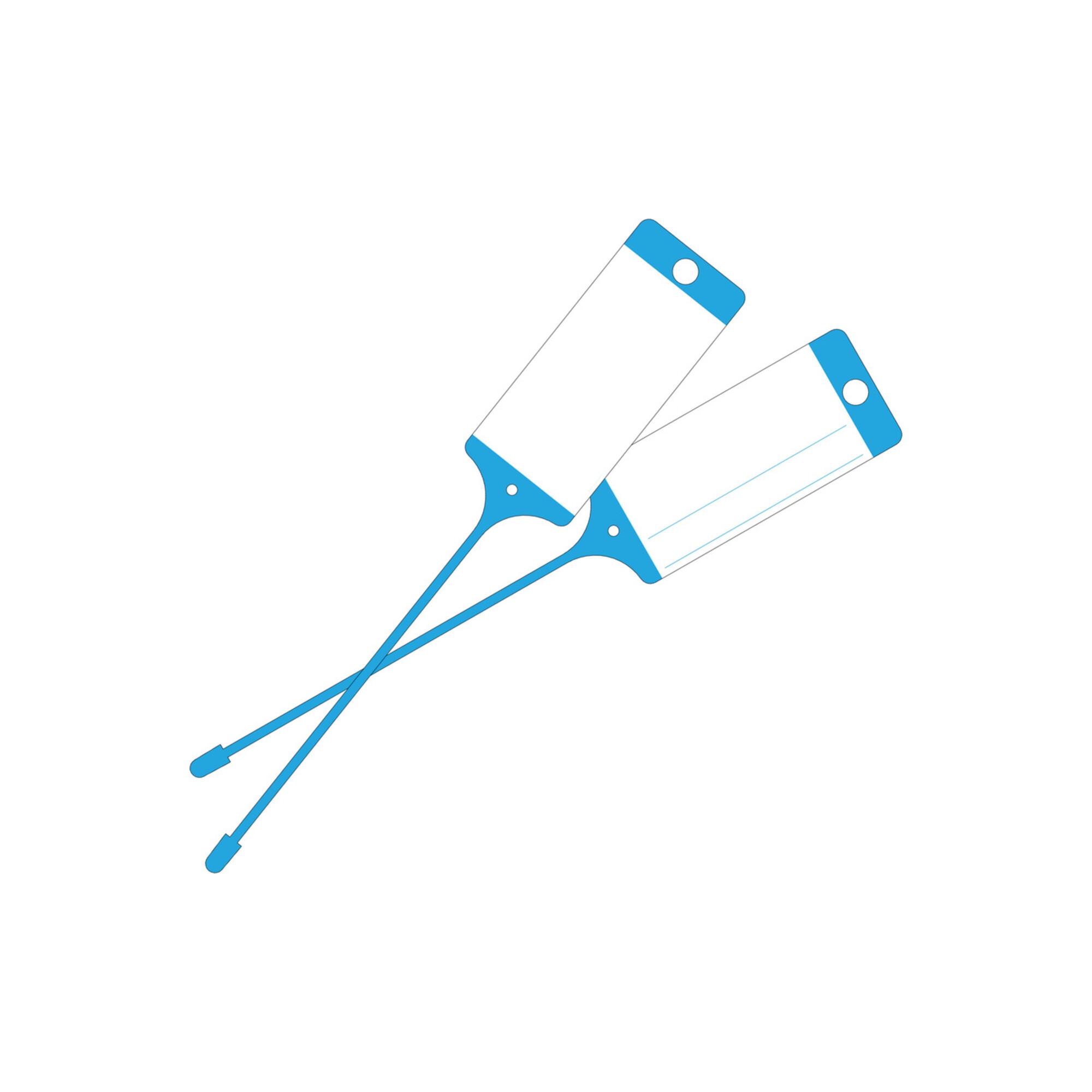 Eichner PP-Warenanhänger blau mit neutralem Besc (9219-00776)