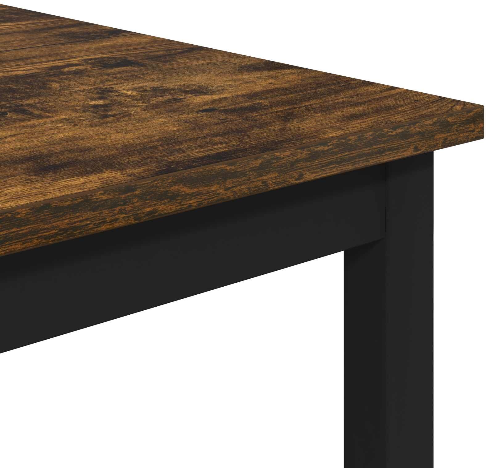 vidaXL Table de bar 52 x 52 x 90 cm Bois d'ingénierie Chêne fumé