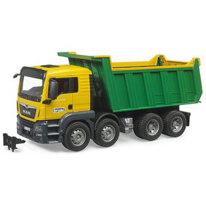 bruder 03766 Baustellenfahrzeug MAN TGS Kipp-LKW, Muldenkipper, Maßstab 1:16