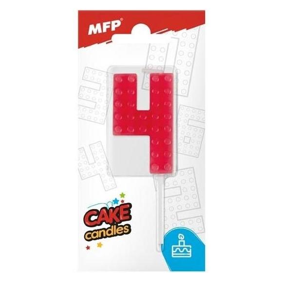 MFP Paper Kerzenblöcke Nummer 4 rot (47794002)