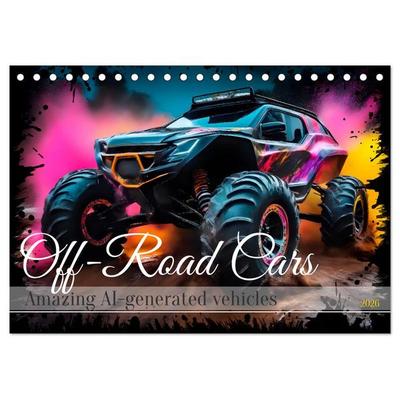 OFF-ROAD CARS Amazing AI-generated vehicles (Desk Calendar 2026 DIN A5 landscape), CALVENDO 12 Month DeskCalendar