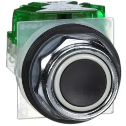 Schneider Electric 9001KR1BH5 Drucktaster, schwarz Ø 30, flach, o. Rastung, 1S