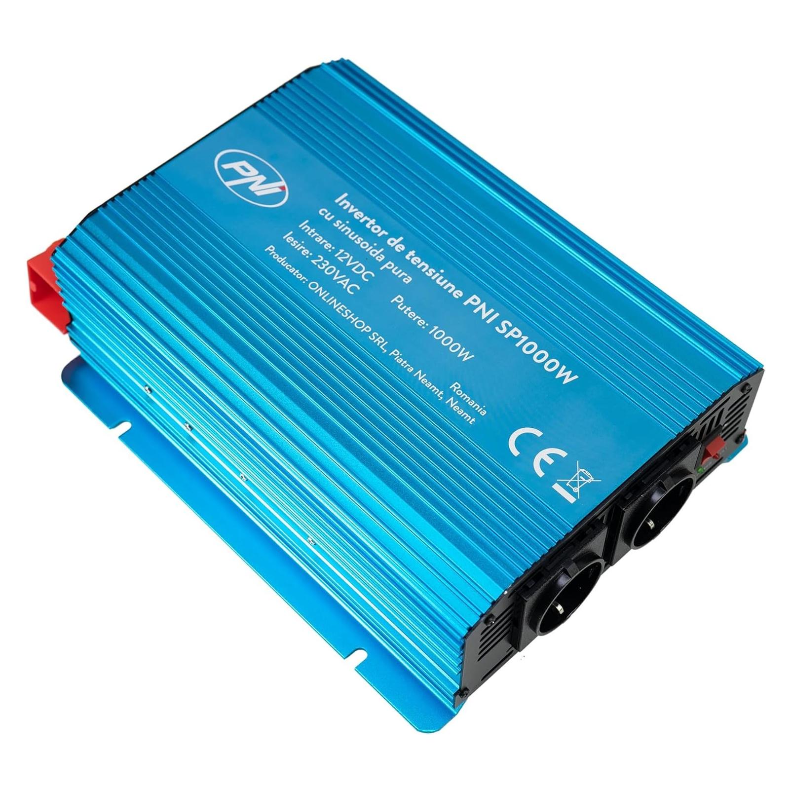 PNI Spannungswechselrichter SP1000W mit reiner Sinuswelle, 12-V-Stromversorgung (43697964)