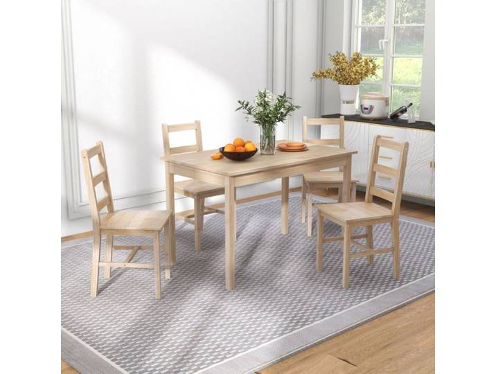 Ensemble repas - SOGEU - Rectangulaire - 4 places - Pin massif huilé - Gain de place