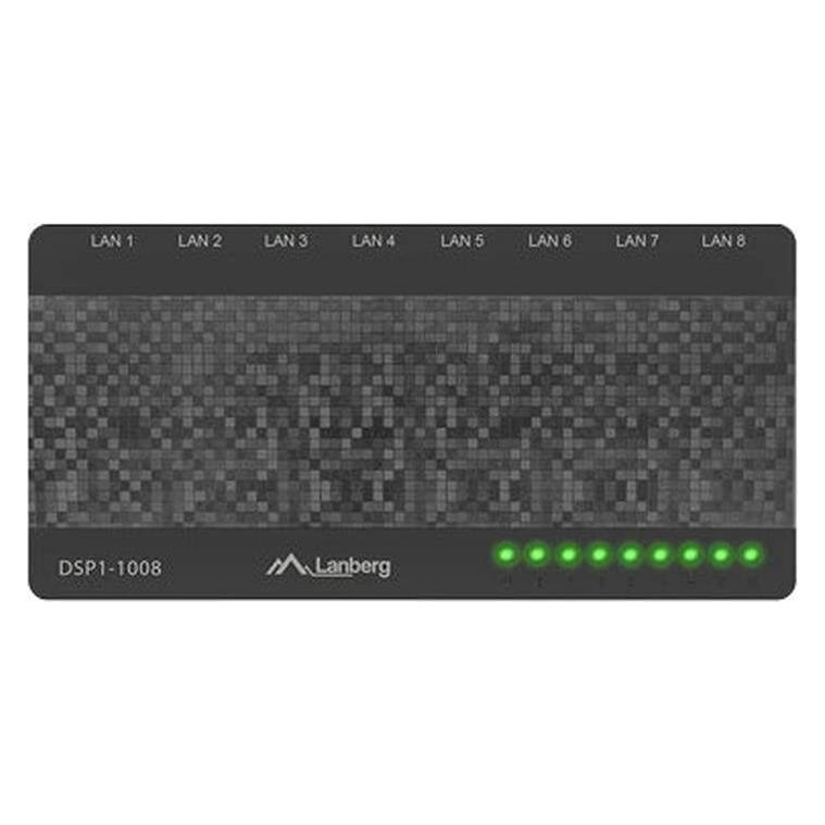 Lanberg Switch DSP1-1008 8-Port 1GB/S Desktop (8 Ports) (DSP1-1008)