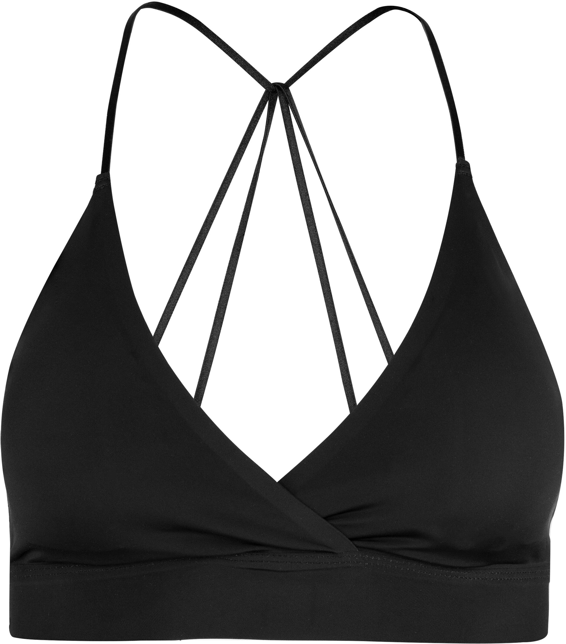 Bügelloser BH MAGIC BODYFASHION "Dream Crossover Bralette", Damen, Gr. XS, N-Gr, schwarz, Obermaterial: 83% Polyamid, 17% Elasthan, unifarben, BHs Bügelloser BH, mit einzigartigem Kreuzträger-Detail schwarz XS, N-Gr