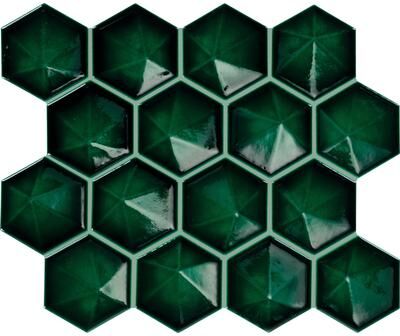 "Daltile Artefino Jewel 3"" Pyramid Hexagon Mosaic (10 PC Per Carton) (8.60 SQFT Per Carton)"