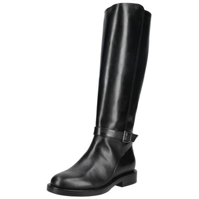 Stiefel NERO GIARDINI "Nero Giardini Stiefel Leder", Damen, Gr. 38, schwarz, Leder, Schuhe Stiefel