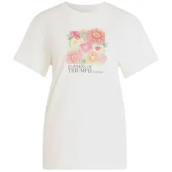 adidas Floral L T 2 T-Shirt Damen - owhite - S