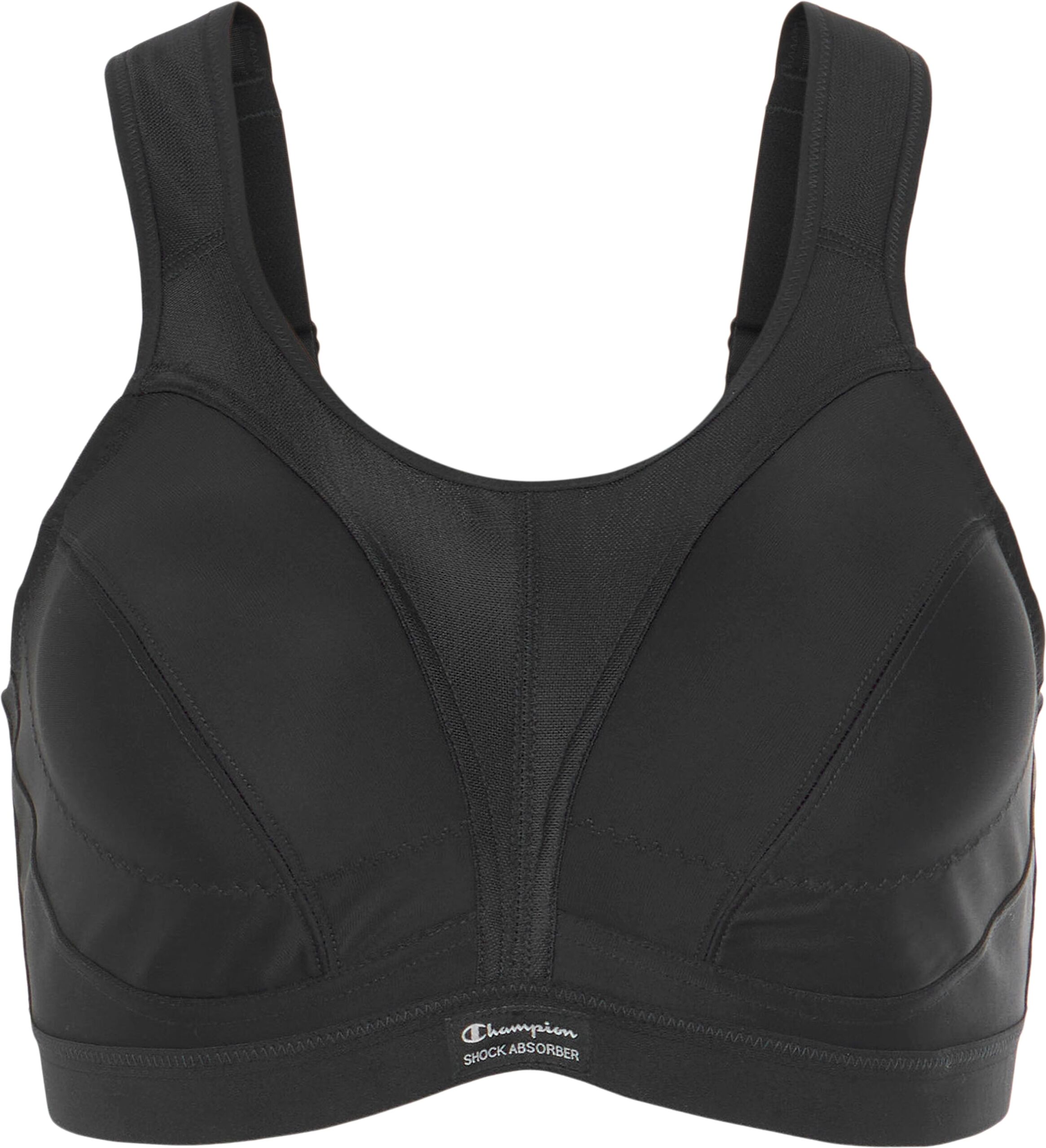 Sport-BH SHOCK ABSORBER "Sa Bra SN109 SA D+MAX BRA", Damen, Gr. 80, Cup D, schwarz, Obermaterial: 100% Polyamid, BHs Sport-BH, für Fitnessaktivitäten geeignet, mit Mesh-Einsätzen schwarz 80, Cup D