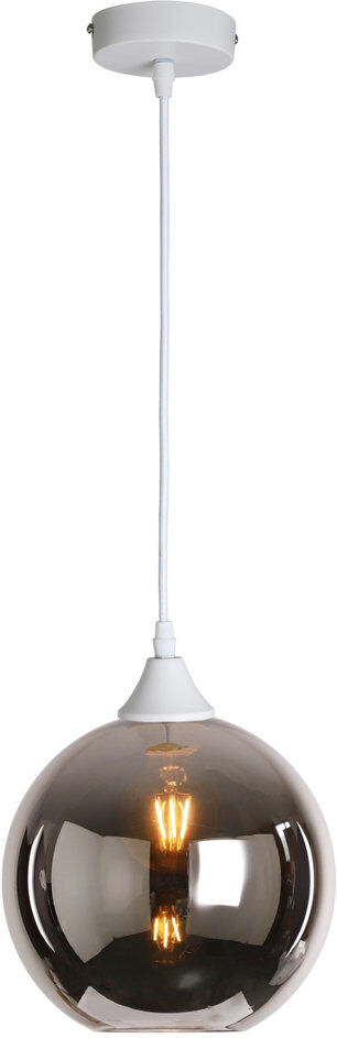 17 Stories Aeva-Louise 1 - Light Globe Pendant White/Silver