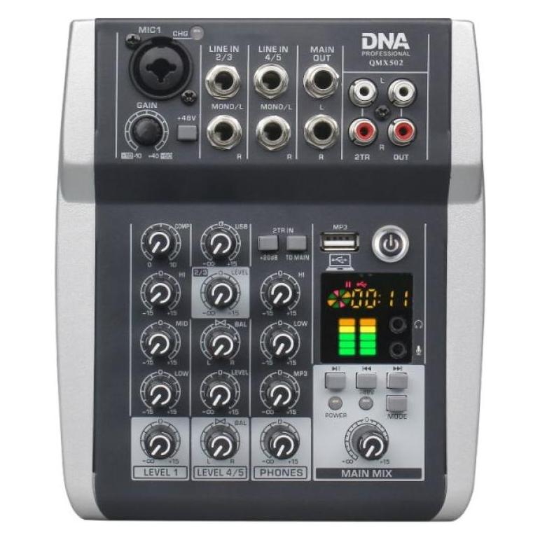 No Name DNA QMX502 5-Kanal Analog-Soundmixer Blau (5908249826625)