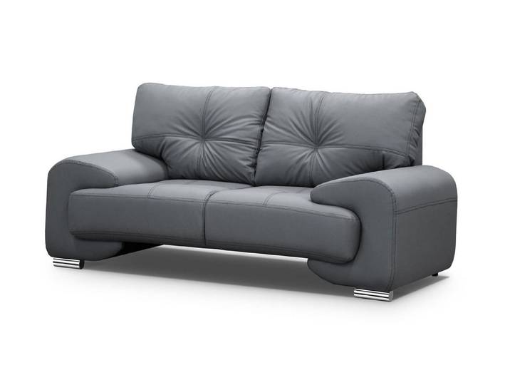 Beautysofa 2-Sitzer Couch OMEGA, Kunstleder, Modern Design
