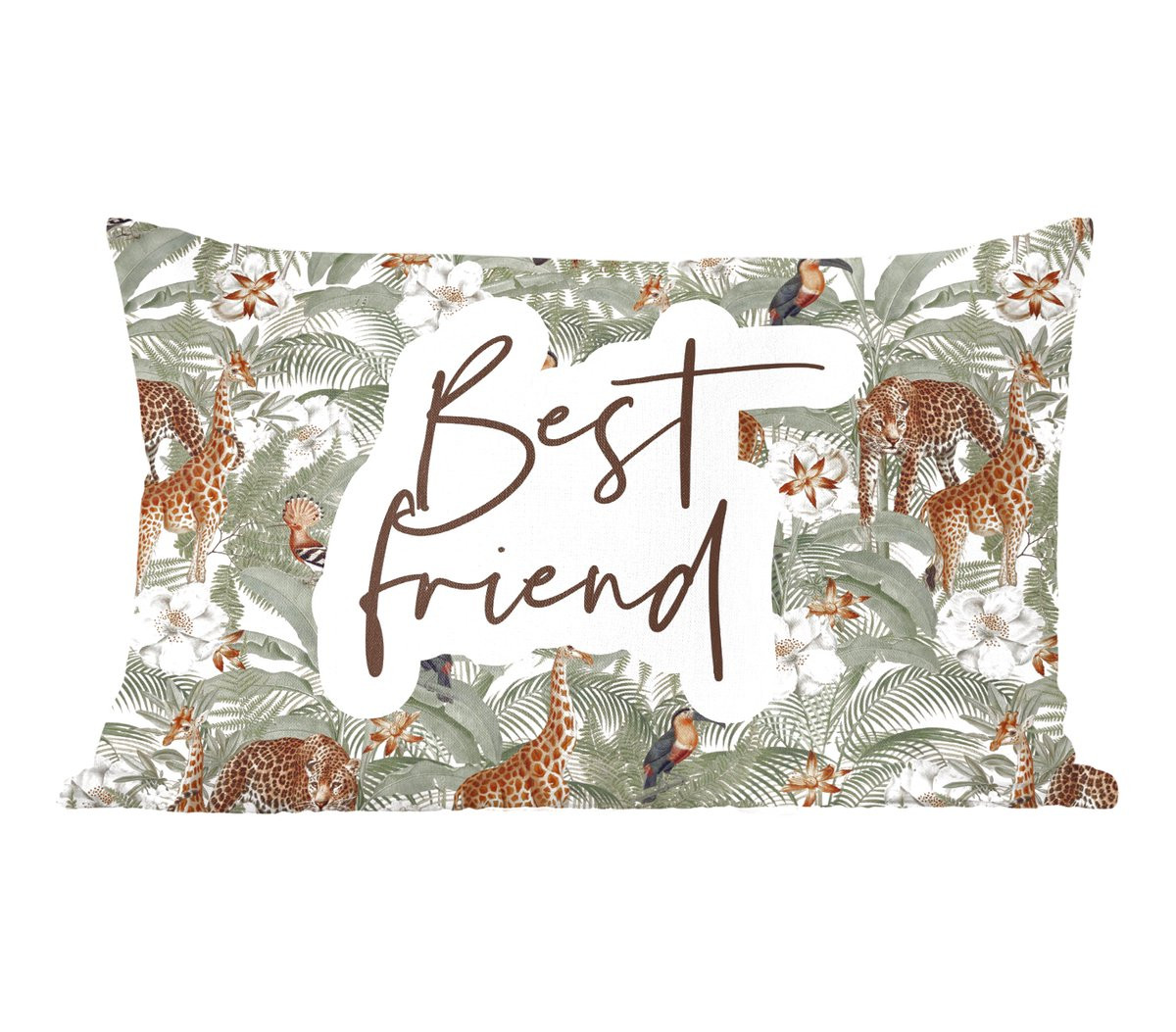 PillowMonkey Sierkussen Best Friend BFF Quotes - 50 x 30 cm