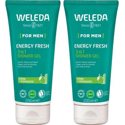 Weleda for Men Energy Fresh 3in1 Shower Gel 2x 2x200 ml Duschgel