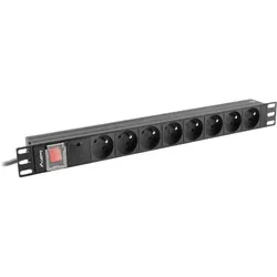 Lanberg PDU 19inch 1U 16A 6x FR 2m, USV Zubehör