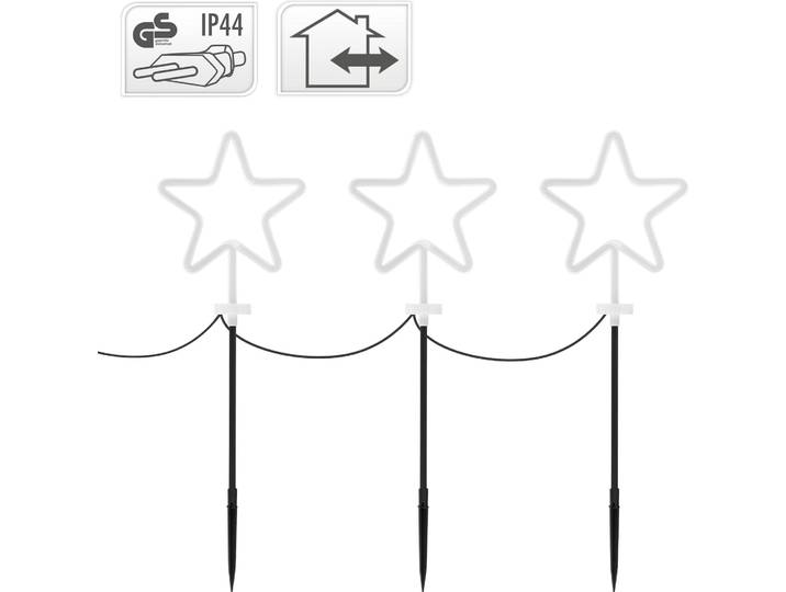 Koopman LED Sterne Gartenstecker 3er Set, AGM000370