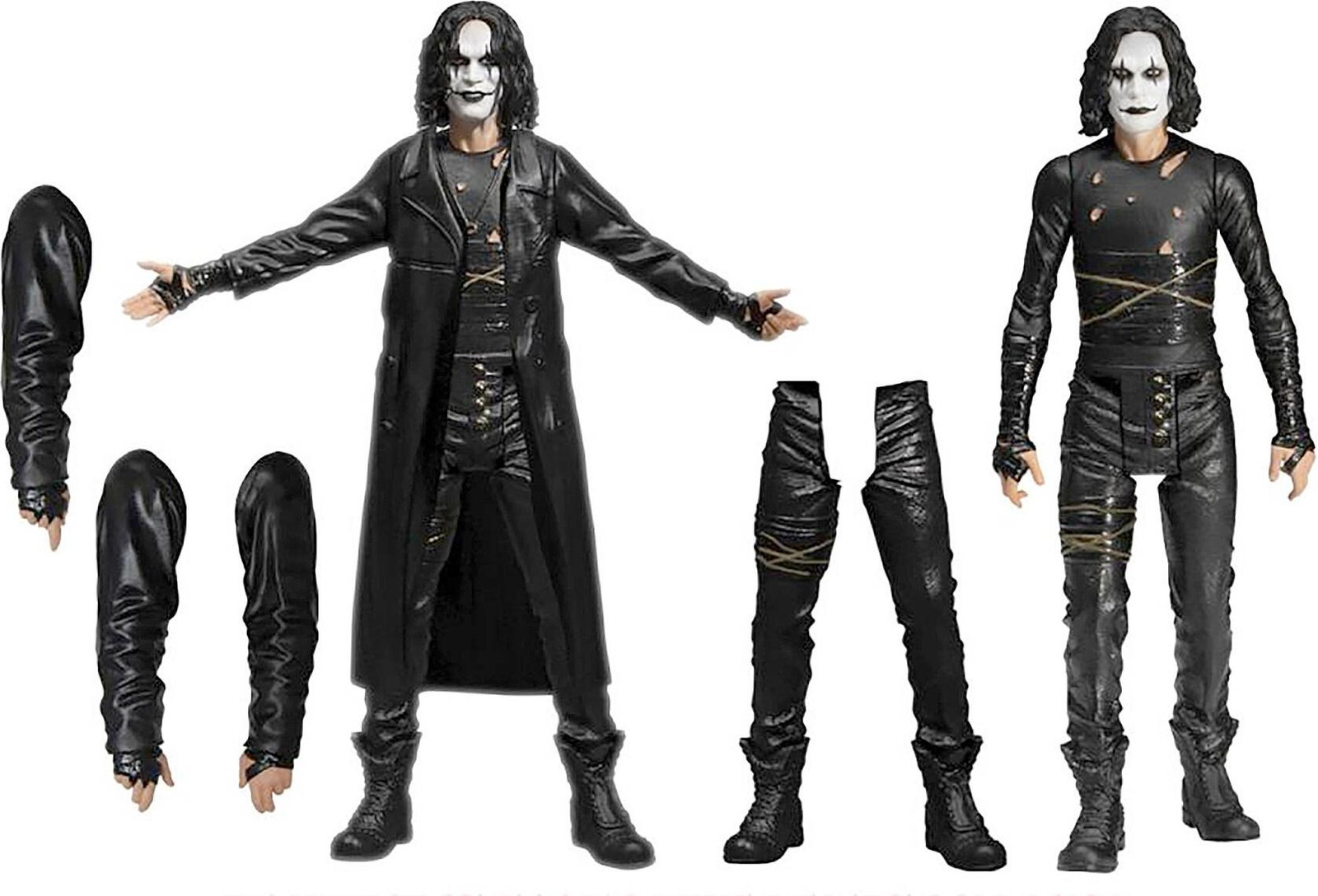 The Crow Eric Draven 5 Points Deluxe Actiefiguur Set 10 cm