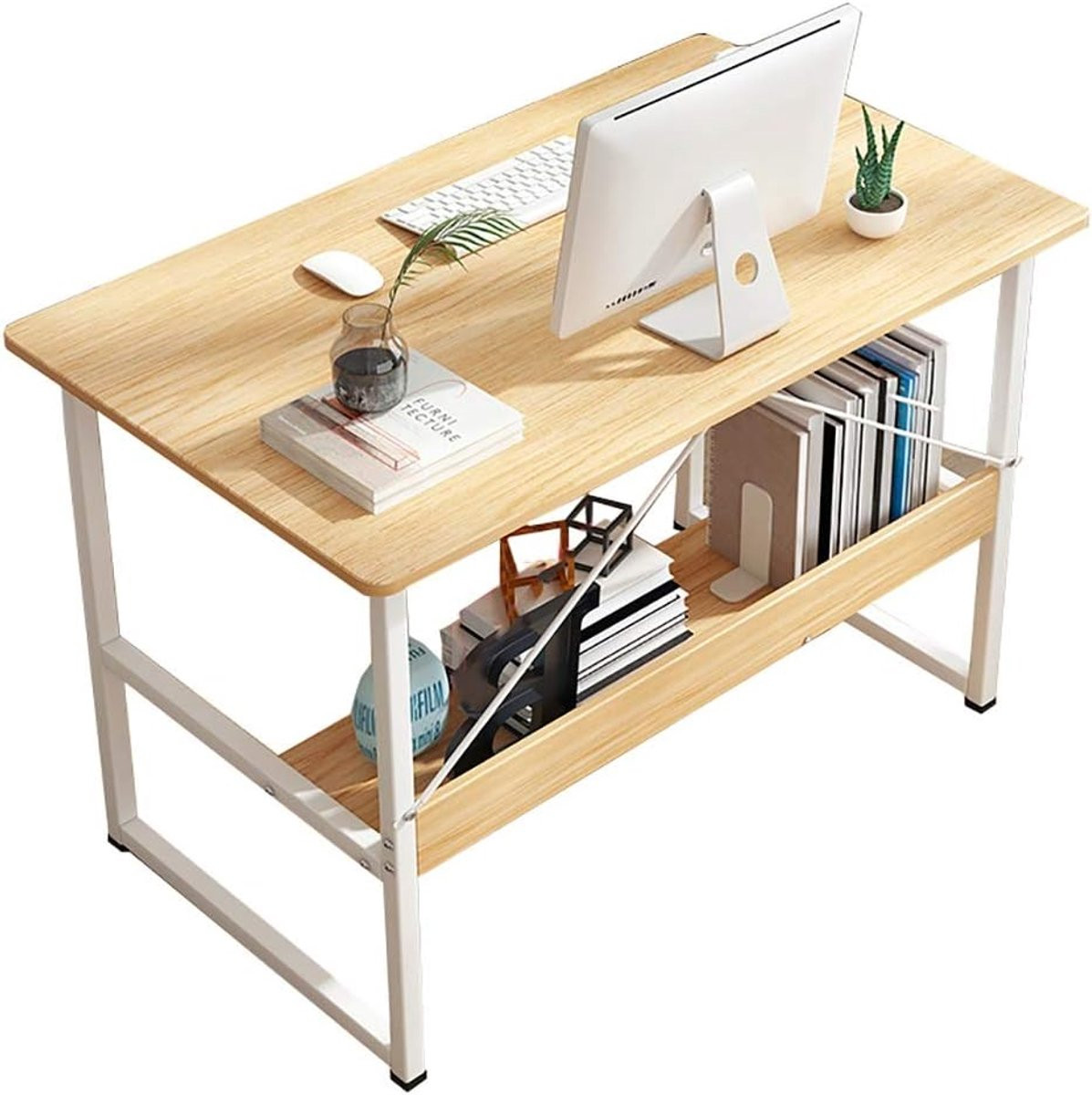 Multicolor Computer Bureau - Schrijftafel voor Thuiswerkplek - Breedte: 80 cm