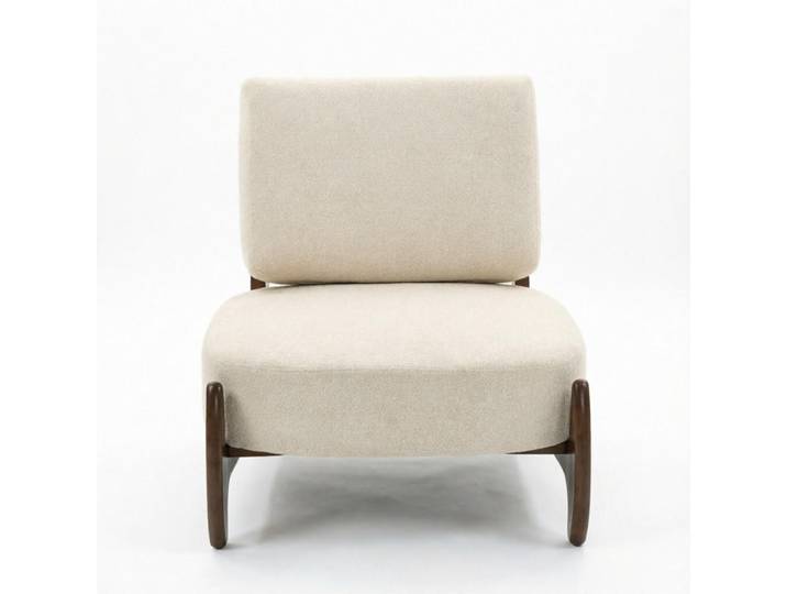 ComfortXL Sessel Chenille-Bezug mit dicken Kissen, De-42179, Creme, 72x81x73.5 cm, Wohnzimmer, Sessel, Polstersessel