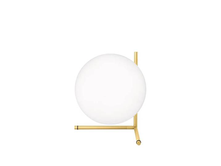 Flos Lampe de table IC lights T2 Laiton brossé-opale