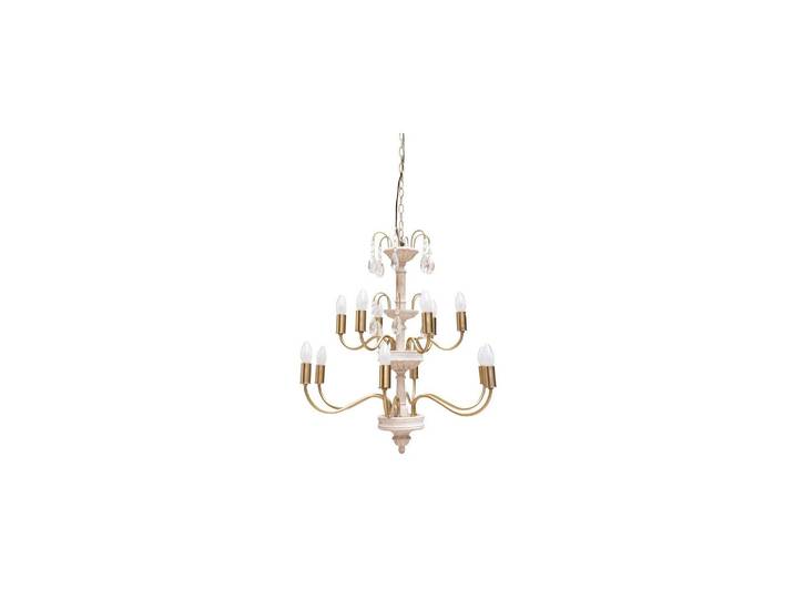 Lustre en fer blanc, arrondi - Chehoma, Saumur - 61x61x72 cm