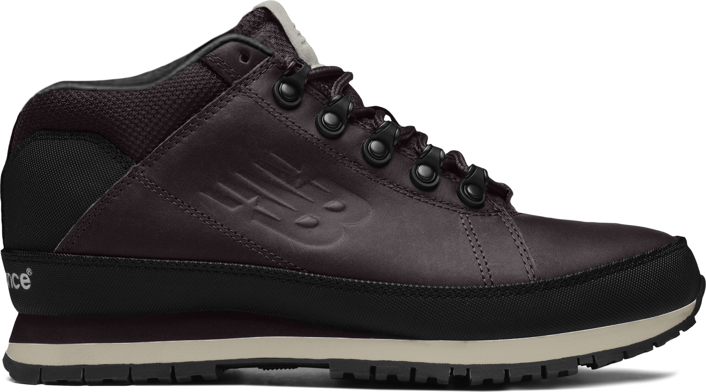 Sneakerboots NEW BALANCE "754", Herren, Gr. 45, braun (dunkelbraun), Leder, Schuhe Sneakerboots dunkelbraun 45