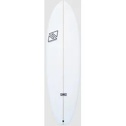 TwinsBros Billy Belly Future Surfboard white Gr. 6'2