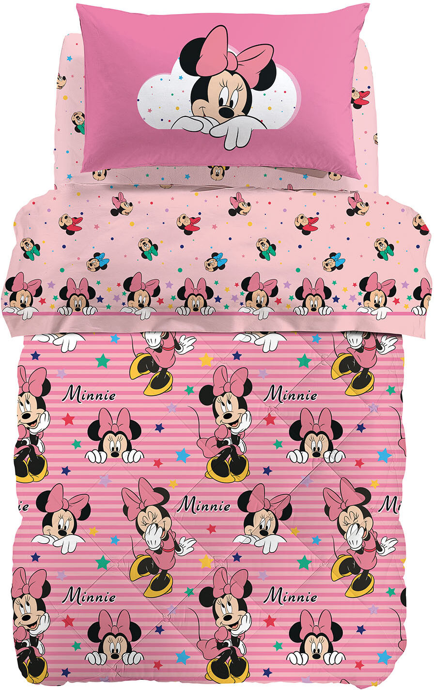Trapunta in Cotone Minnie Rainbow Singolo Warner Bros Ragazza Caleffi