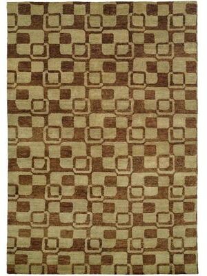KALATY Jade Earth Tones w/ luster highlights Hand-knotted Area Rug