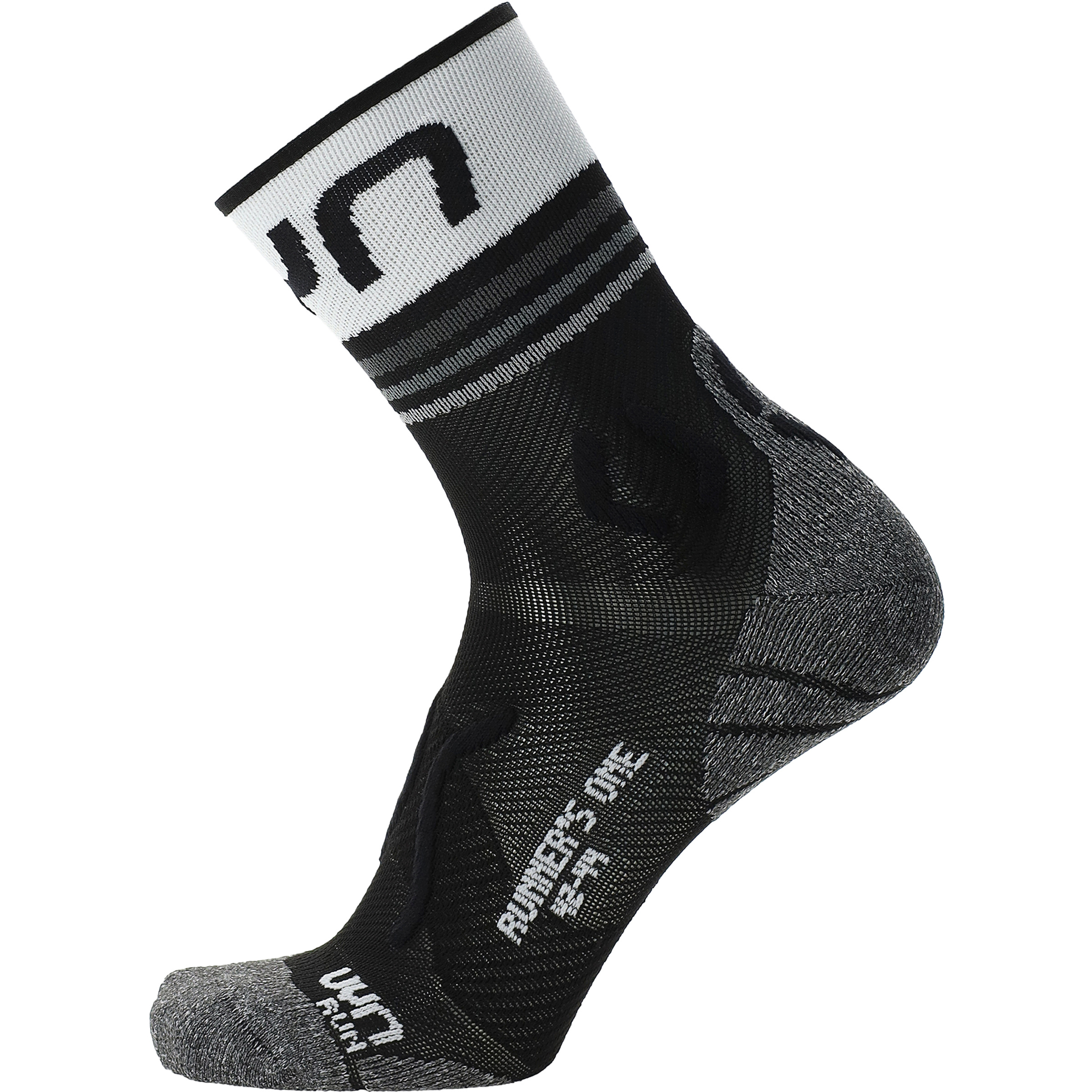 Uyn Runner's One Short Herren Laufsocken schwarz Größe 45 Trailrunning | Laufen Kühlend