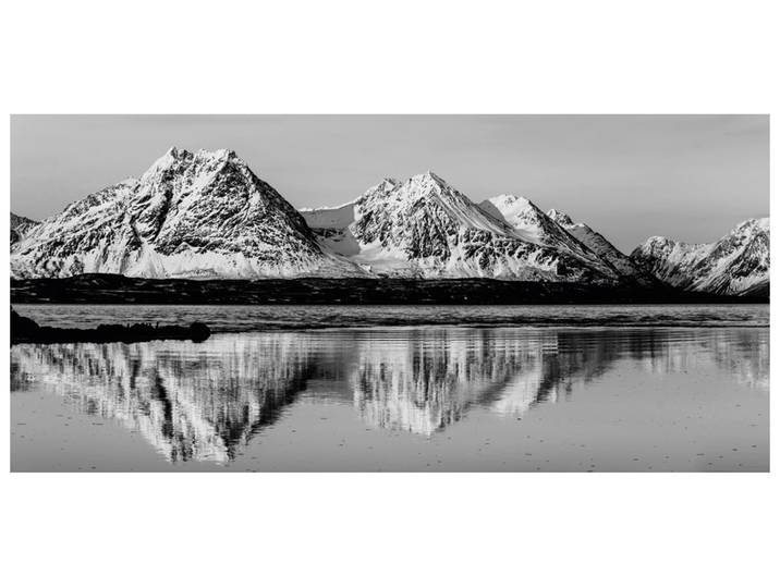 Alubild Spiegelnde Winterberge image LAND