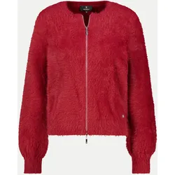 Kunstfell-Strickjacke 319-red dahlia 36