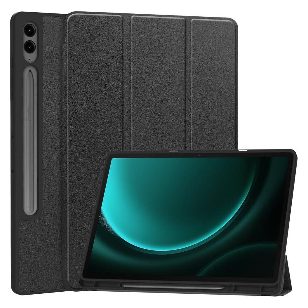 Cover-Discount Galaxy Tab S9+ / S9 FE+ - Smart Case Silikon schwarz (Samsung Galaxy Tab S10+, Samsung Galaxy Tab S9 FE, Samsung Galaxy Tab S9+) (660204539A)